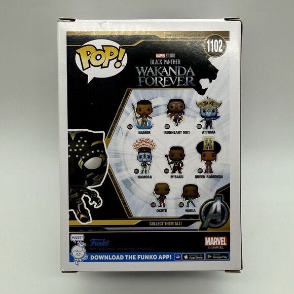 Funko Pop Marvel: Black Panther Wakanda Forever Black Panther Figure No 1102 New - Picture 2 of 3